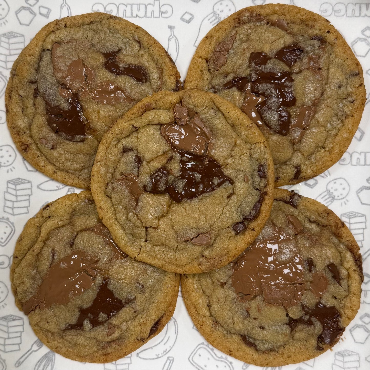 brown butter chocolate chuncc cookies